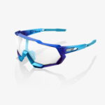 100%-Speedtrap-Matte Metallic Into the Fade-Blue Topaz multilayer mirror lens